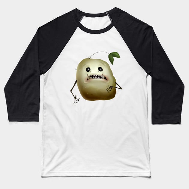 Monster Potato Baseball T-Shirt by Guilty4ngel